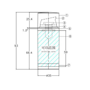 Airless bottles KY35-1 Φ35