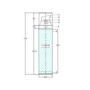 Airless bottles KY37-1 Φ37