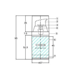 Airless bottles KY37-1 Φ37