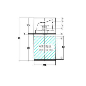 Airless bottles KY48-B Φ48