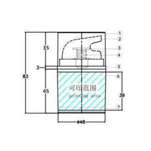 Airless bottles KY48-C Φ48