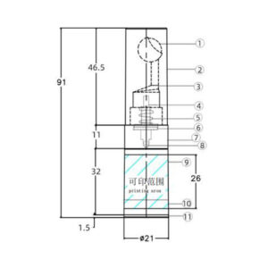 Airless bottles vacuum eye cream KY21-1 Φ21