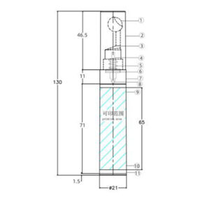 Airless bottles vacuum eye cream KY21-1 Φ21