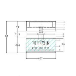 Airless jar KY57-A Φ57