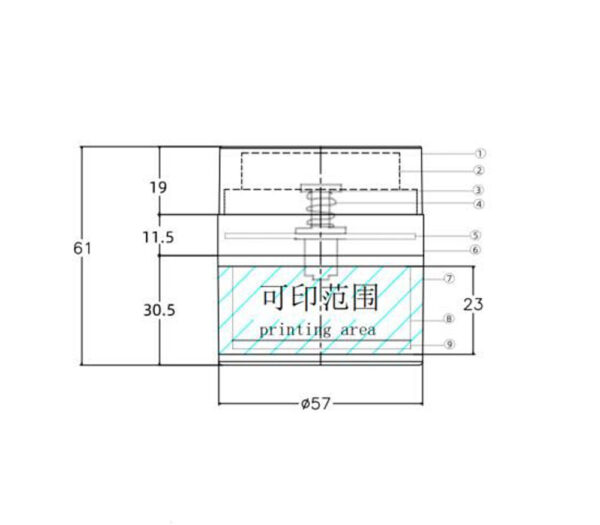 Airless jar KY57-A Φ57